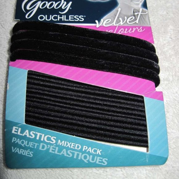 Goody Velvet Secure Elastic Hair Band Ponytailers - Picture 1 of 13